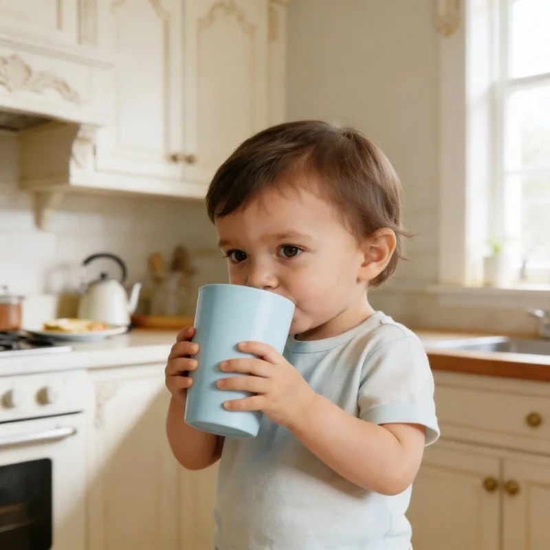 

Детская поилка для детей 1-5 лет, 270 мл, из ПП-материала, простая в использовании, для домашнего использования, однотонная пластиковая чашка.