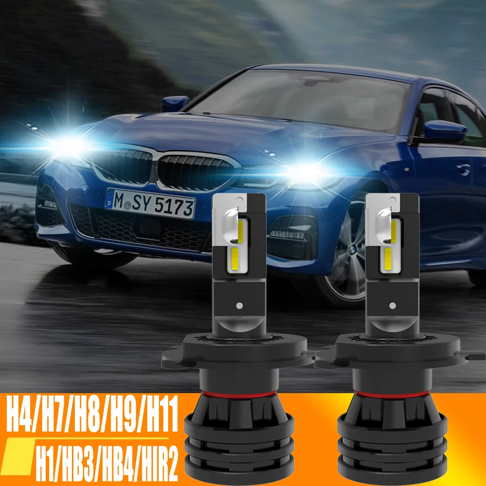 Luces LED Para coche, faros delanteros automotrices Para Peugeot 9006, 9005, 206, 307, 308, 207, 208, HB4, H7, H8, H9, H11, 2 unidades