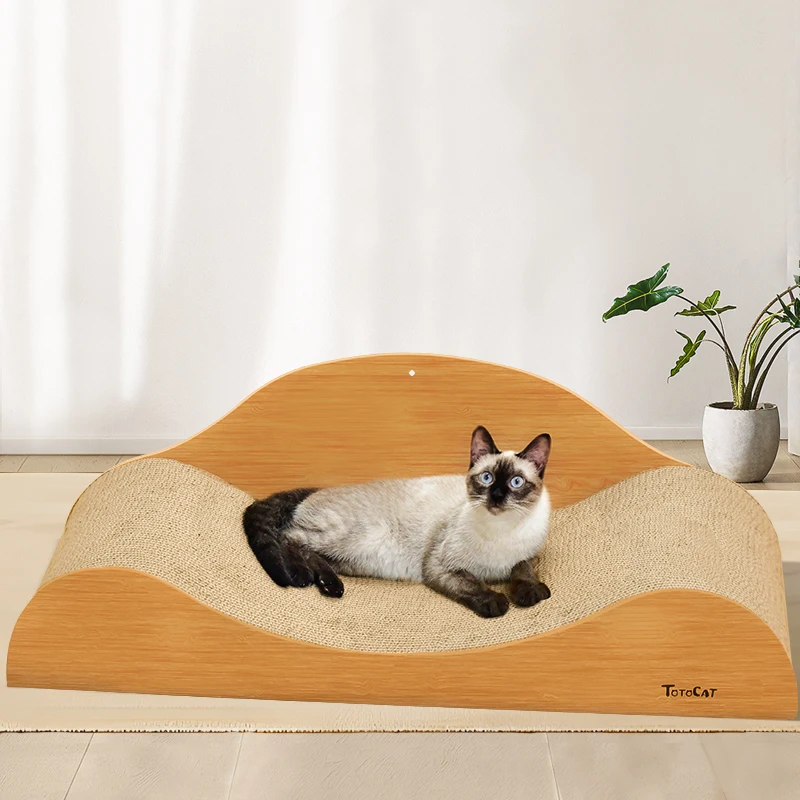 Cat Scratcher Couch Large Cats Scratch Sofa Bed Scratching Board for Indoor Cats Kitten Cardboard Scratch Lounge