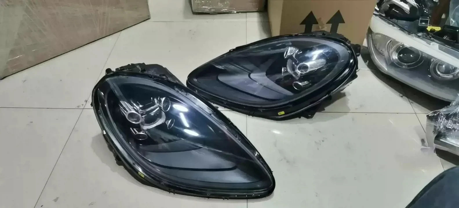 

Car Front headlamp Led Headlight Daytime Running DRL Head lamp Low High Beam for Porsche macan