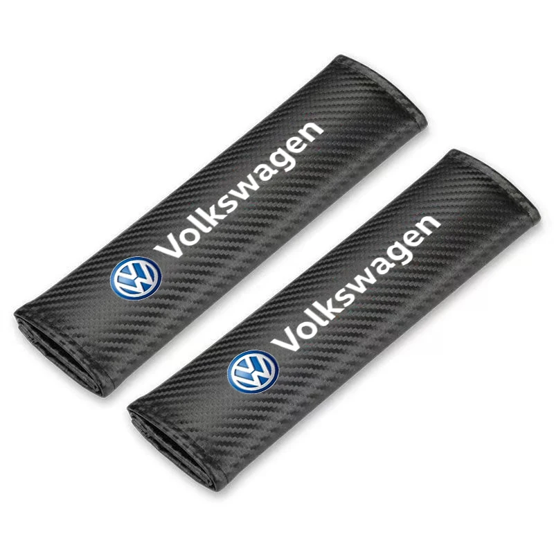 2pcs Car Seat Belt Cotton Shoulder Cover Protection Pad Auto Interior Accessories For VW Volkswagen Golf Polo B5 Passat Touran