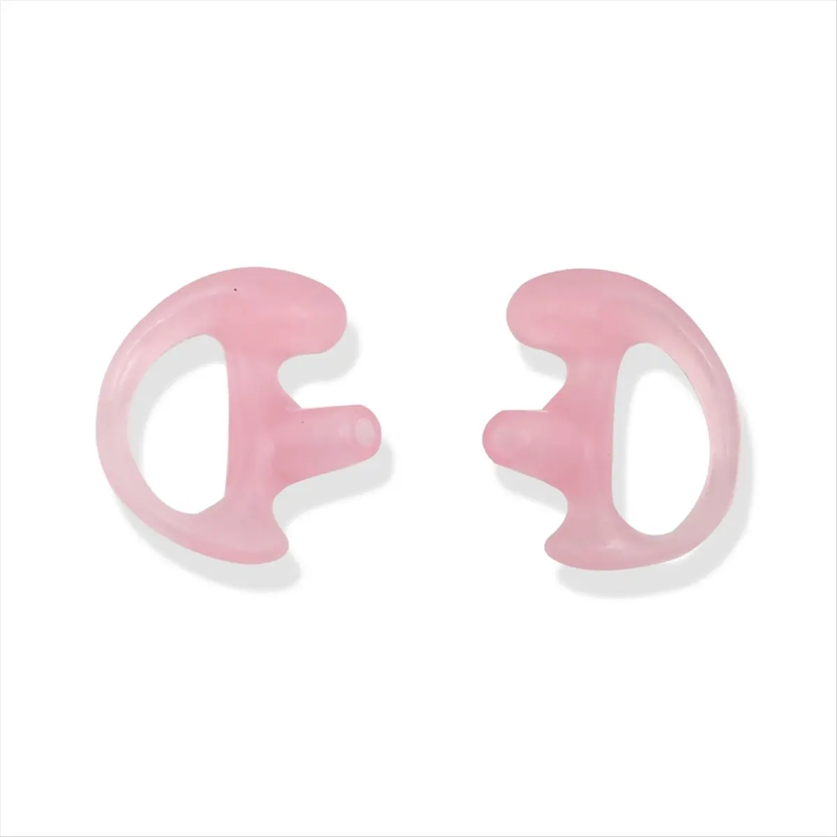 SWXF Replaceable Silicone Earplugs Triangle Earpod with Air Tube Headset Pink L Size Earplugs Walkie Talkie Accessories