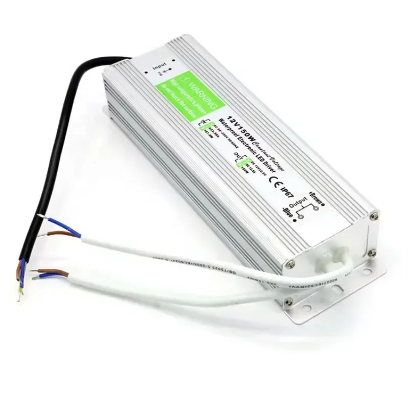 

IP67 150 Вт водонепроницаемый светодиодный трансформатор DC12V выход светодиодный драйвер источник питания бассейн алюминиевый корпус лампы белый свет