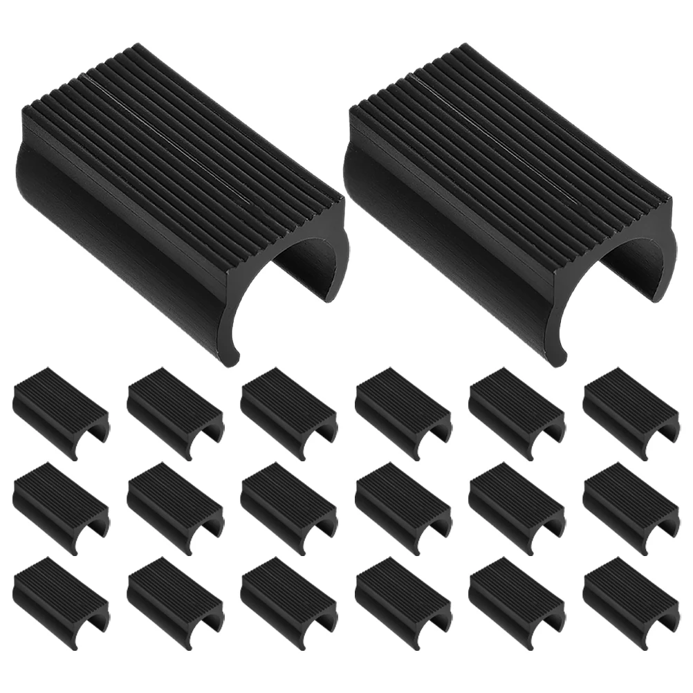 

20PCS NonSlip Pads Furniture Protectors Chair Glides Tubing Caps Bar Stool Covers Round Leg Rings Plastic Floor Protectors Iron