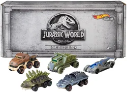 Hot Wheels1:64 Tyrannosaurus Triceratops Stegosaurus Velociraptor Jurassic World Dinosaur Collection Die cast alloy car Model