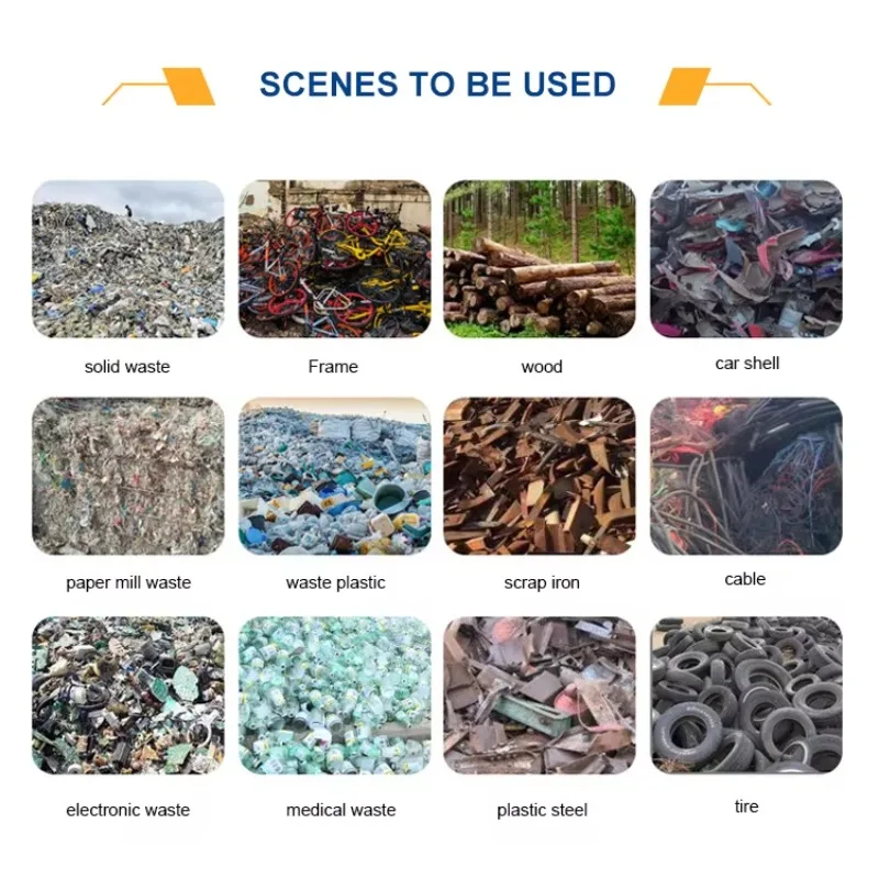 Controllo programmabile PLC 800 tipo trituratore di rottami di metalli pesanti a doppio asse