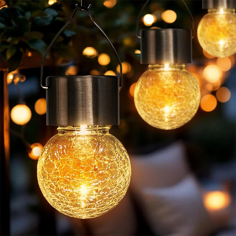 

Pack of 5 LED Solar Hanging Lights Garden Decoration Decorative Light Warm White, White, Multicolor