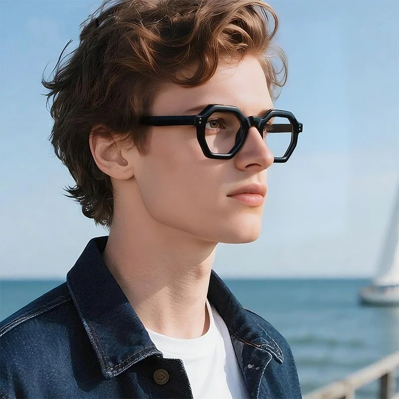 

Handmade Acetate+TR Frames Women Myopia Glasses Women Optical Prescription Eyeglass for Anti Blue Ray Lense