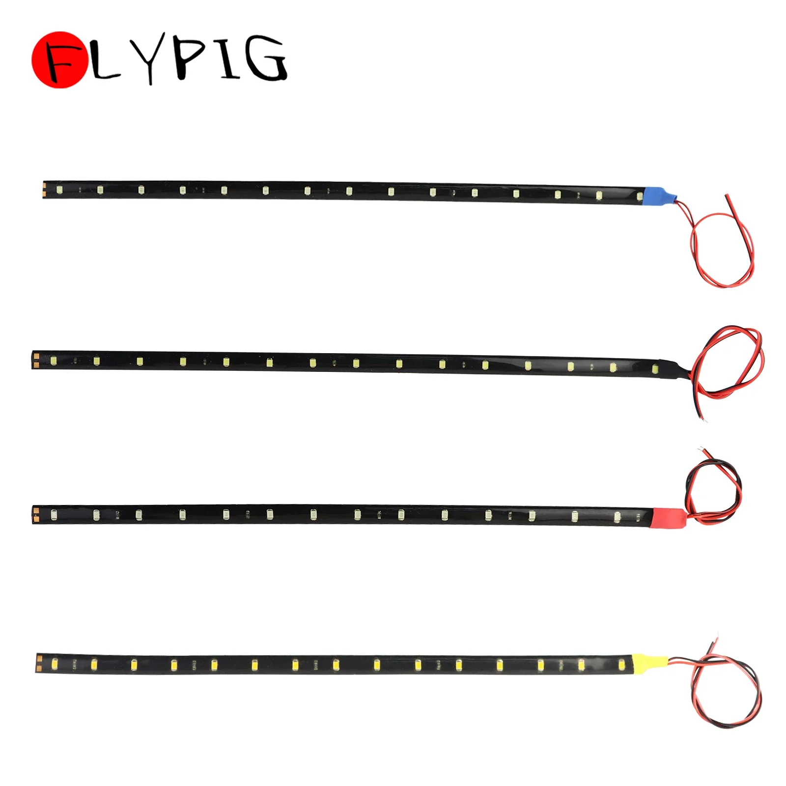 Car Led Light Strip 12V 30cm Led Strip Lights Lamp 1.5W for Motorcycle Golf Cart Automotive Trucks Boat Waterproof