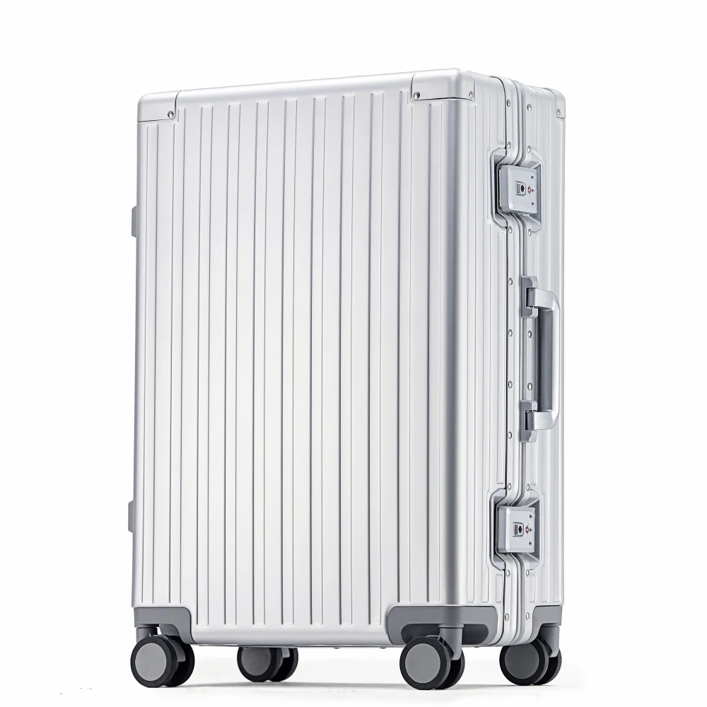 

All Aluminum-magnesium Alloy Suitcase High Quality Rolling Luggage 20" Trolley Luggage Travel Carry-On Cabin Suitcase TSA Lock