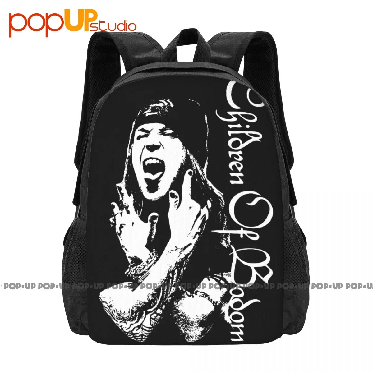 Alexi Laiho Children Of Bodom Backpack Large Capacity Fashion Foldable Sports Style Outdoor Running