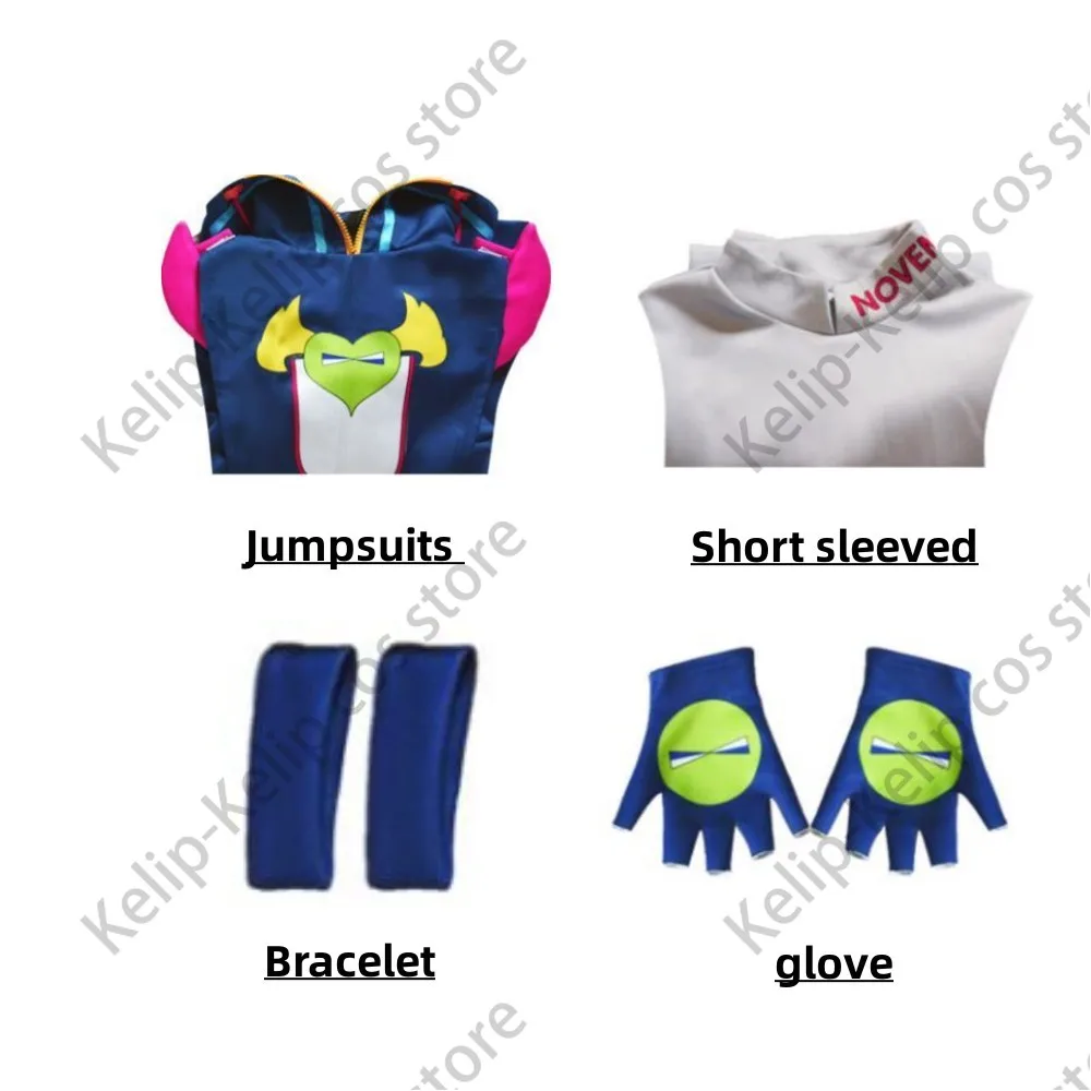 Anime JoJo\'s Bizarre Adventure 9 The JOJO Lands Jodio Joestar Cosplay Costume Josef Wig Jumpsuits Rompers Man Woman Party Suit