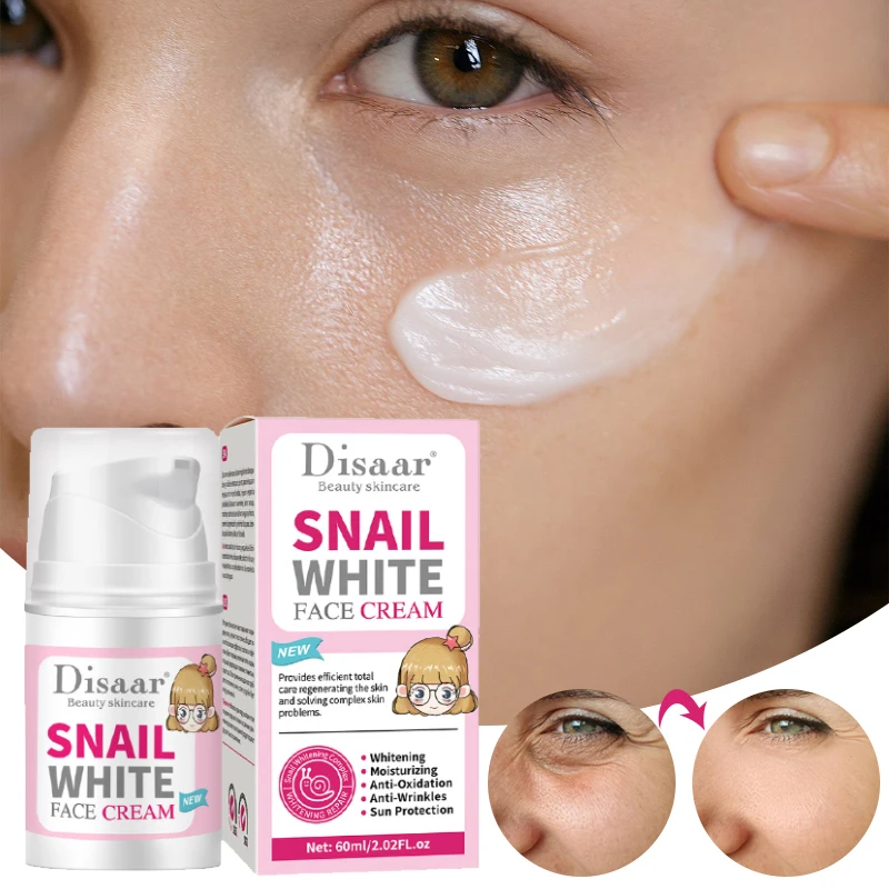 60ml Snail Face Cream Niacinamide Moisturizing Nourishing Repair Hydrating Oil Control Lifting Firming Serum Day Cream For Face