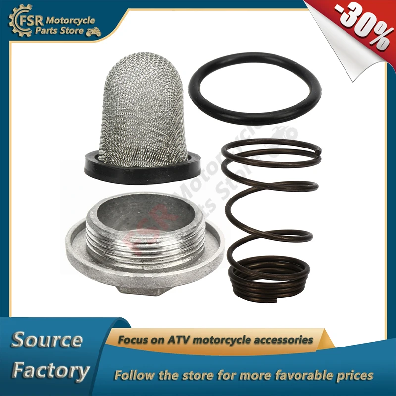 

Crankcase oil filter drain screw Assy,Fits Kymco MXU Maxxer UXV 250 300 500 700 & Xciting People Like Downtown Agility 50 125