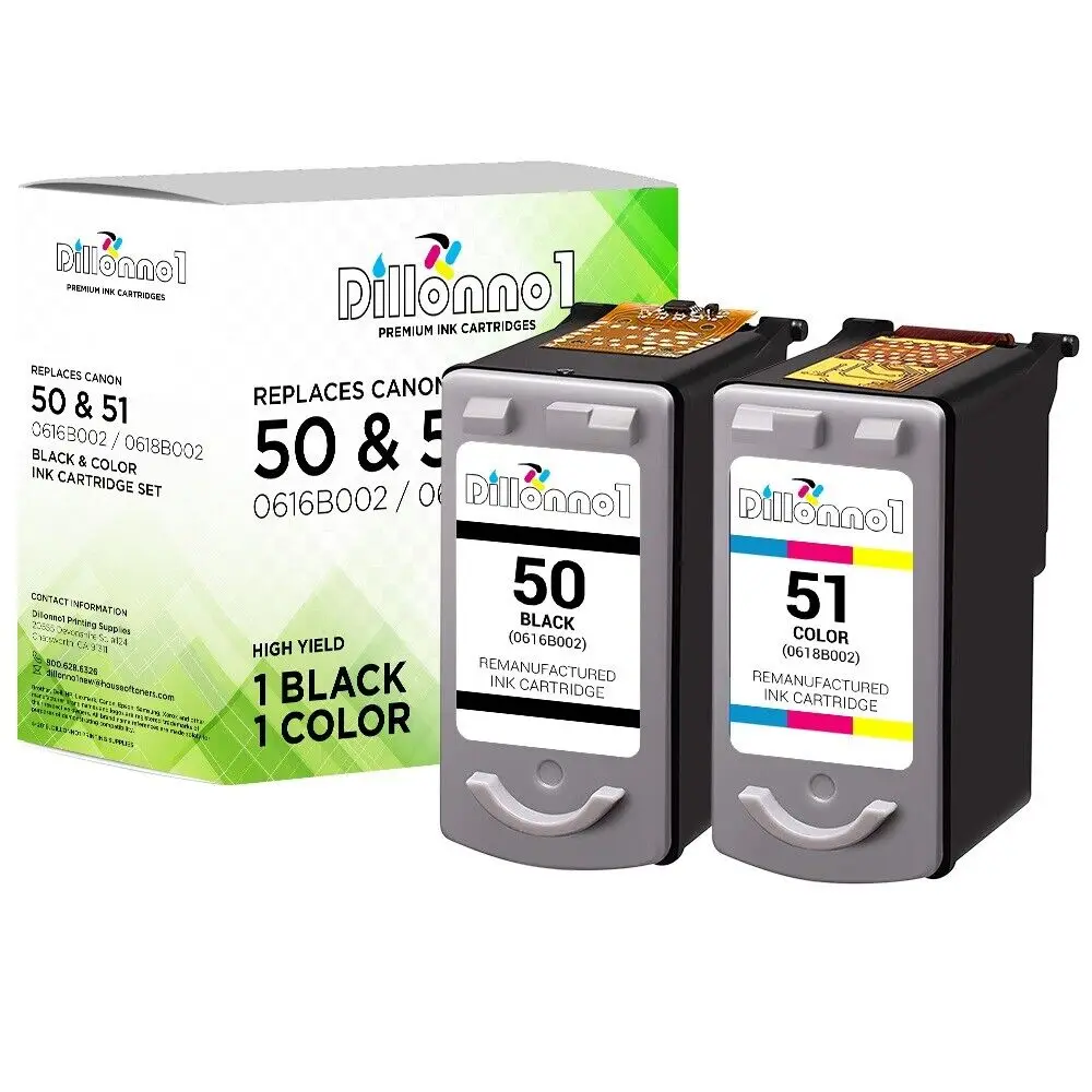 2 Combo Pack For Canon PG50 CL51 Ink For Pixma MP180 MP450 MP460 Mp 480 450 460