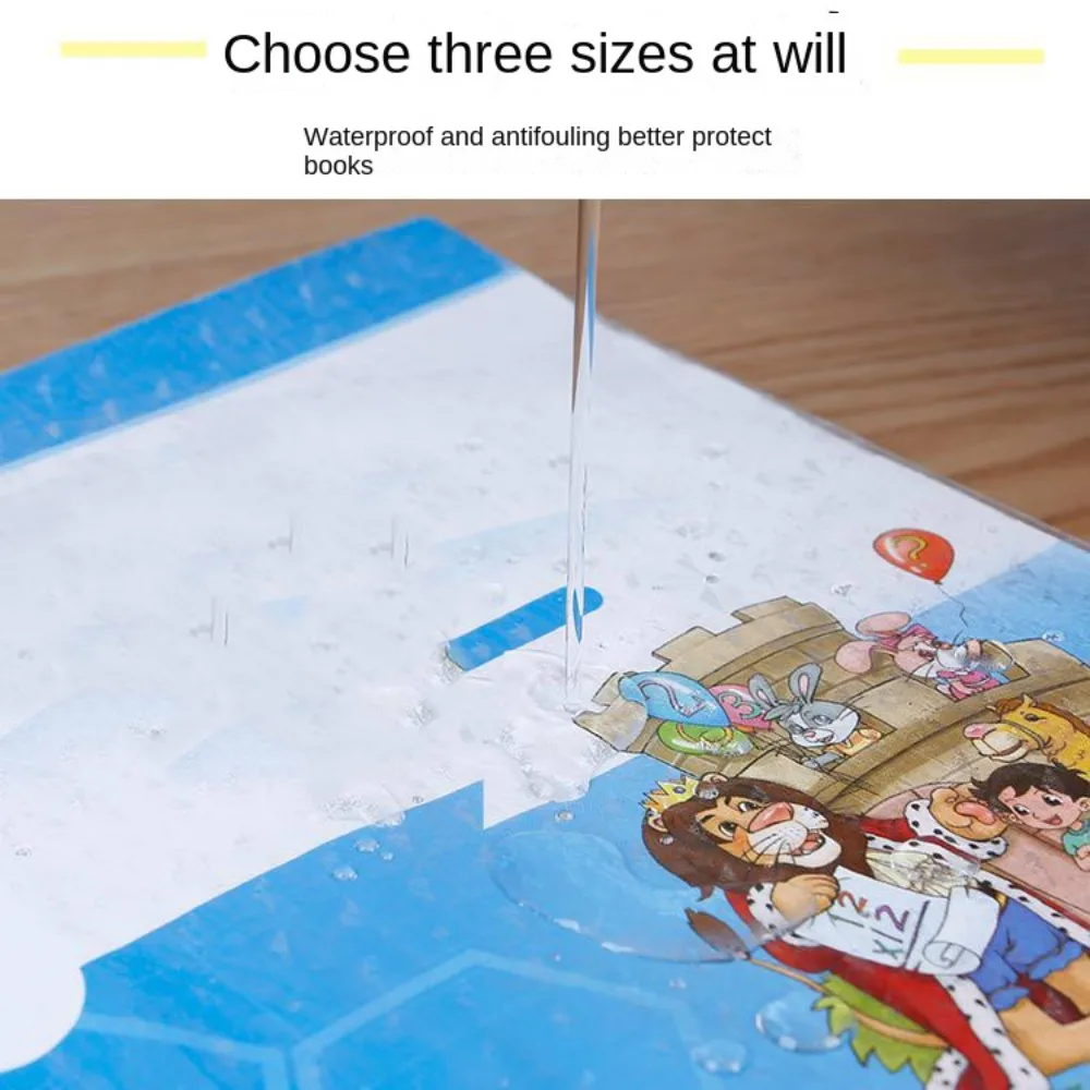 10 Sheets A4 Clear Book Wrap Transparent Waterproof Book Protector Cover Self Adhesive Dirt-proof Notebook Protector Wrap