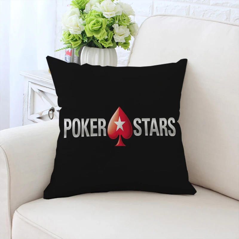 Covers for Bed Pillows Poker Pattern Print Cushion Cover 45x45 Decorative Pillowcases Cover for Living Room Cushions Home Decor