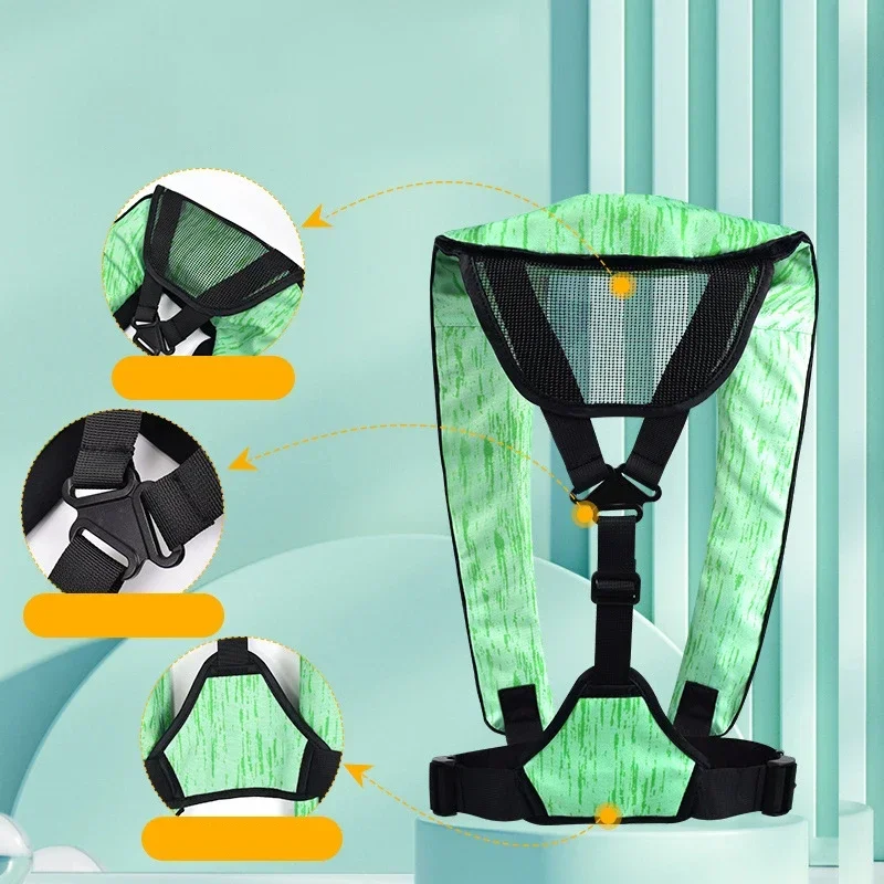 

AquaSafe 150N Inflatable Vest - Dual-Mode Buoyancy System for Swimming & Marine Sports