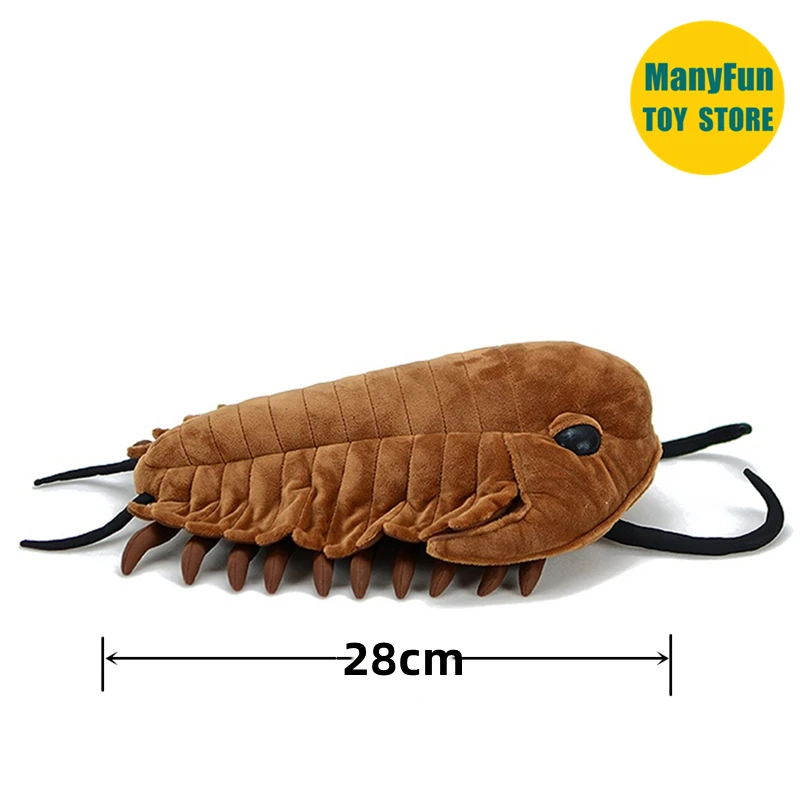 Trilobite High Fidelity Anime Redlichia Plushie Redlichiida Plush Toys Lifelike Ancient Animals Simulation Stuffed Doll Toy Gift