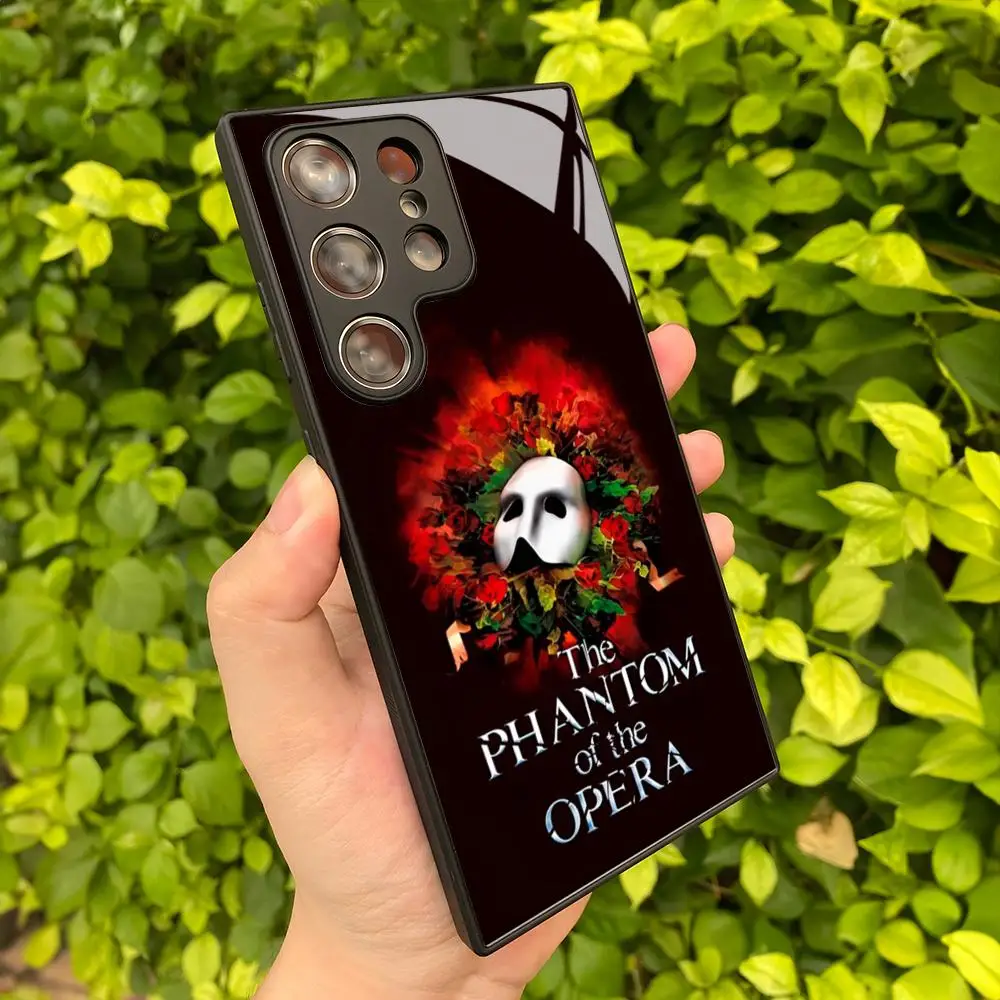 The Phantom Of The Opera Phone Case for Samsung Galaxy S24 S23 S22 S20 A24 A54 S21 A34 A53 Note20 M54 Fe Ultra Plus Black Glass