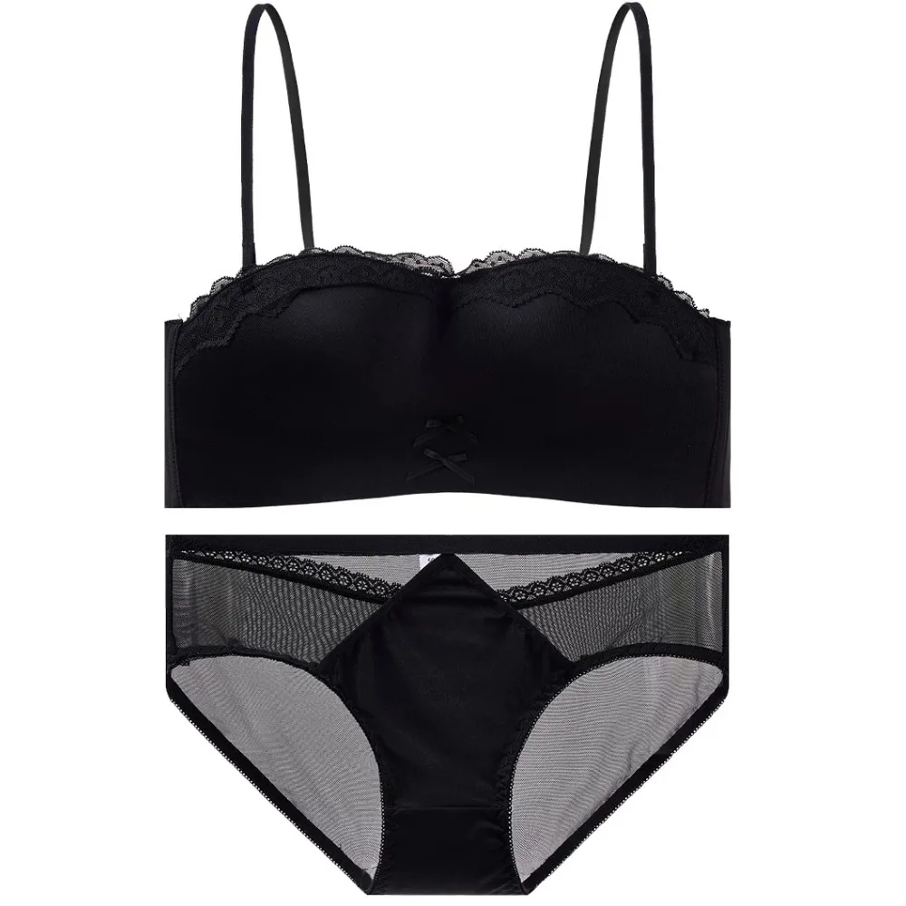 BANERDANNI Women Strapless Push Up Bra  Removable Straps Anti Slip Side Support Bust Lifting Seamless Tube Top Daily Underwear