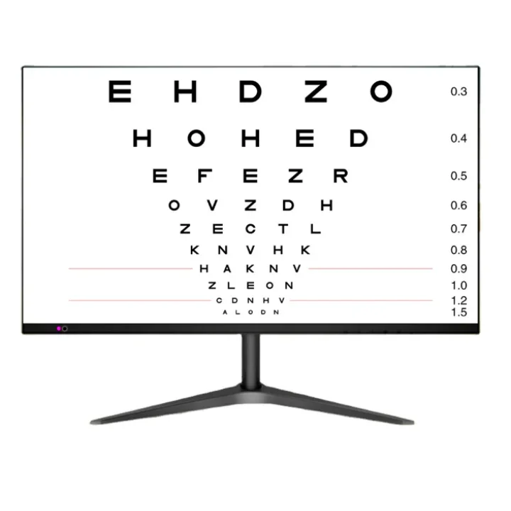 Optometry Instrument Visual Acuity Chart Panel 21.5 inch Screen Vision Eye Test Chart with  E charts, C chart, numbers Chart