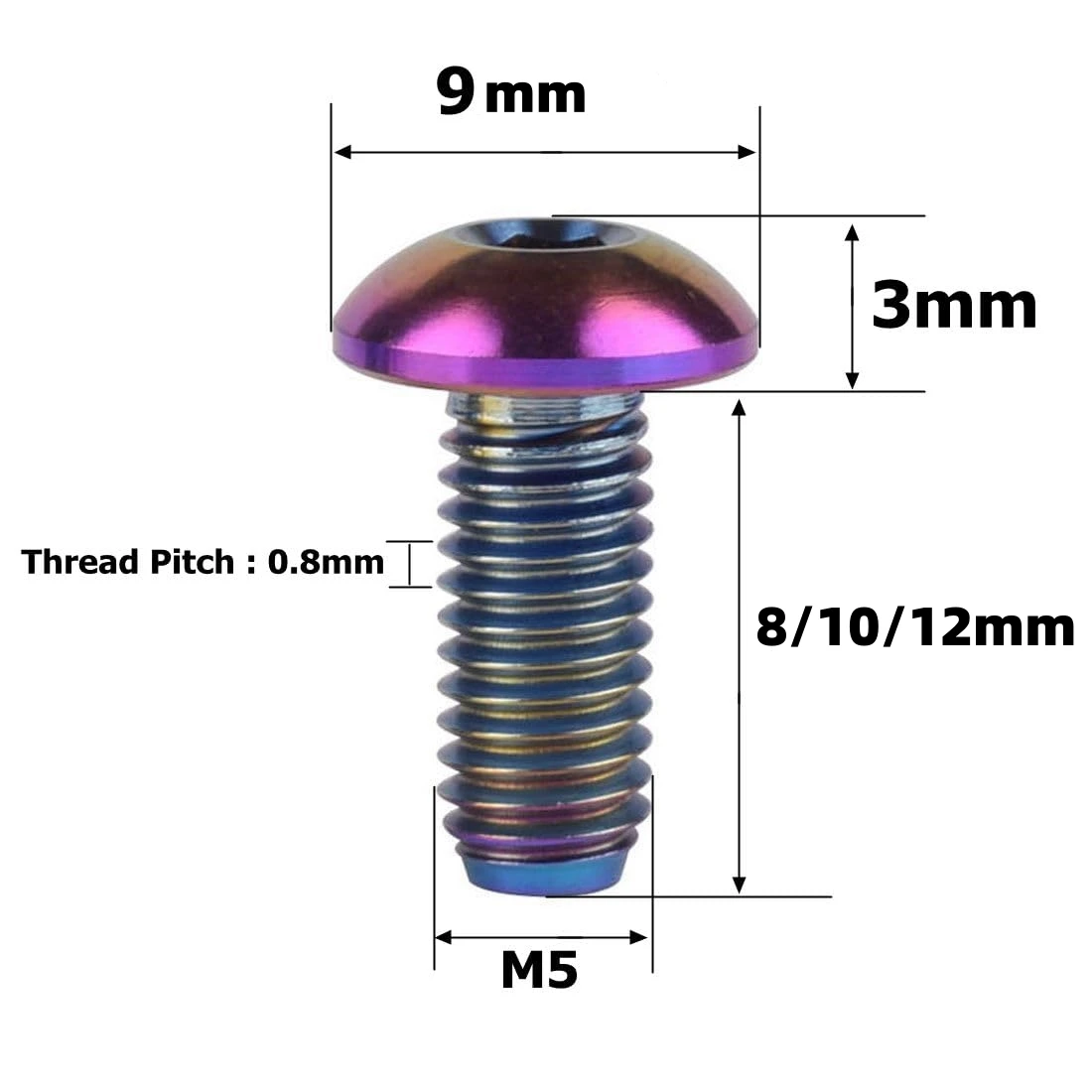 TC4 Titanium Bicycle Water Bottle Cage Bolts