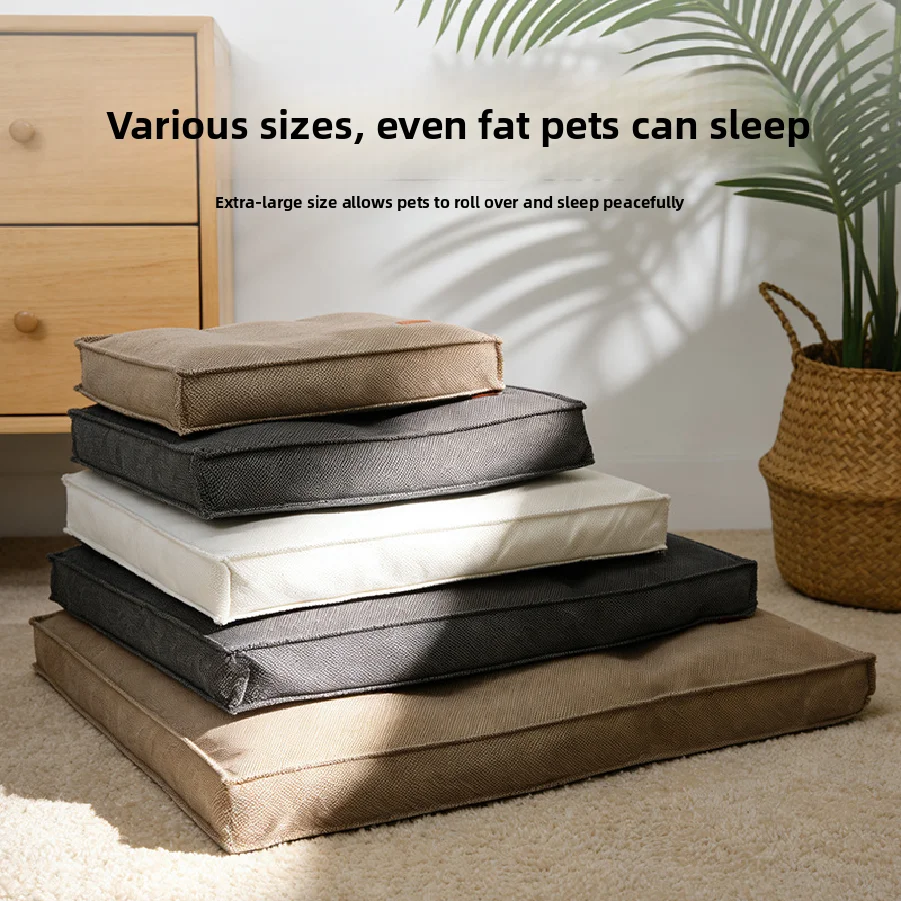 

New square dog bed, sofa-style dog house, waterproof dog bed, soft and comfortable pet mat, suitable for all seasons