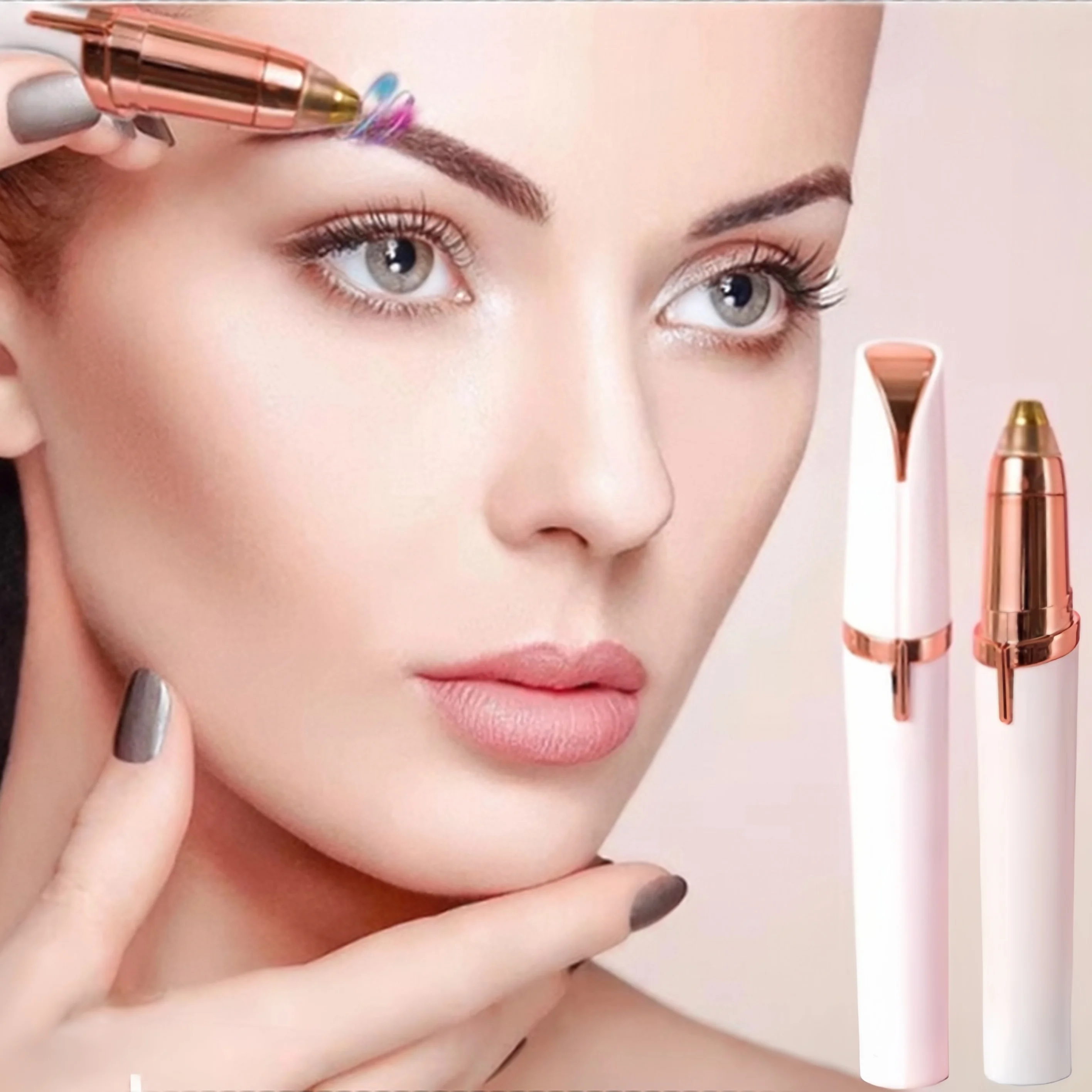Electric Eyebrow Trimmer Electric Face Eyebrow Hair Trimmer Mini Portable Women Body Shaver Remover Blade Eye Rechargeable
