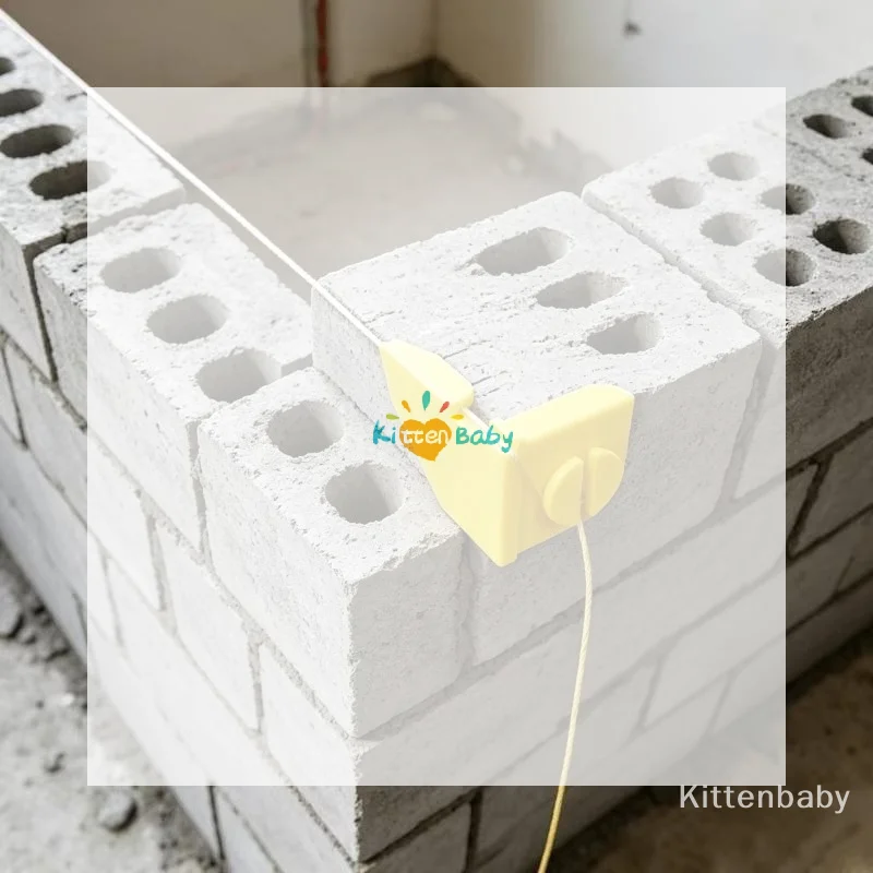 2pcs Bricklaying Line Fixing Bracket | Bricklayer's Wall-Laying String Line Aid | Construction Accessories