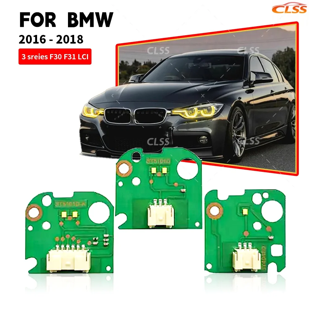 

CsL-для BMW 3 серии Angel Eyes F30 DRL многоцветные светодиодные платы F31 дневные ходовые огни синие желтые DRL модули автомобильные аксессуары
