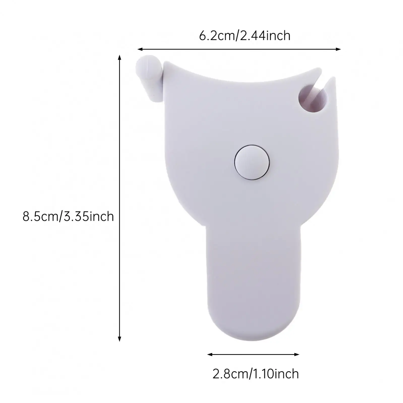 Plastic Retractable Tape Measure 60 Inch Portable Waist Measurement Lock Pin Design Mini Compact Y-shaped Rulers