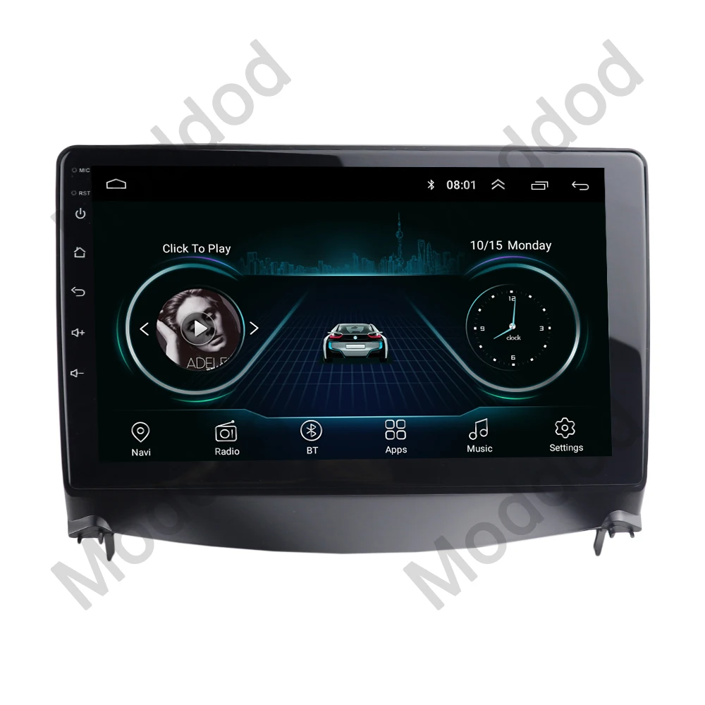 Panel estéreo para PEUGEOT 207, 2006-2010, marco de Fascia de Radio de coche de 9 pulgadas, Audio Android, navegación GPS, placas frontales, Kit de