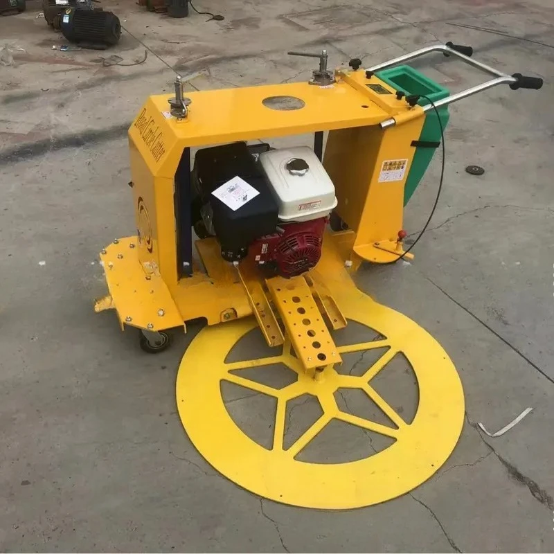 

Multifunctional circular spherical sewing machine, hand-pushed manhole cover cutting machine