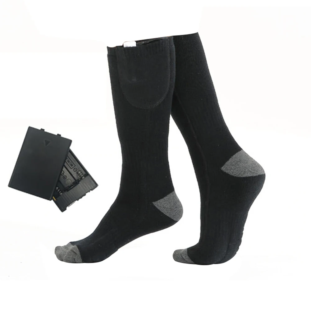 

Зимние носки с подогревом, зимние теплые термоноски с быстрым подогревом, теплые зимние носки на батарейках, 1/3 снаряжения для катания на лыжах на открытом воздухе, пешего туризма