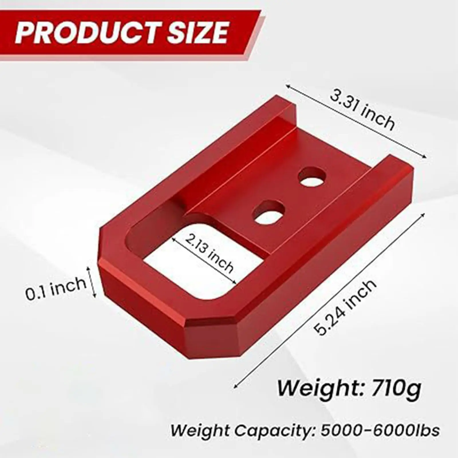 2 قطعة خطاف سحب سبائك الألومنيوم ونش هوك لشاحنة ATV سهلة التركيب #6