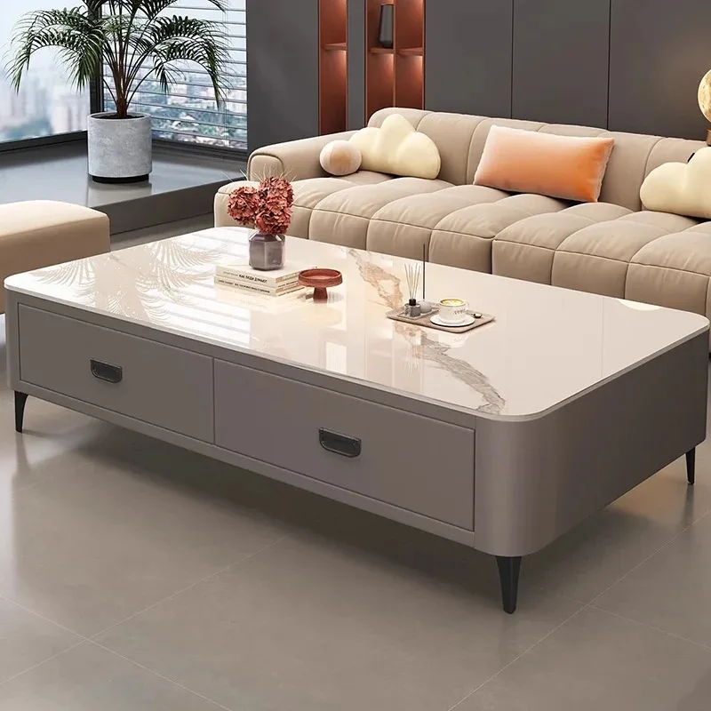 Universal Moving Coffee Table Unique Space Saving Standing Minimalist Aesthetic Side Table Cute Couchtisch Room Decorations