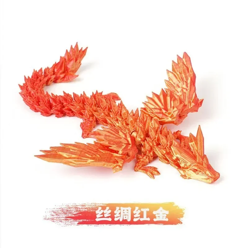 3D-gedrucktes Drachen-Ornament, Desktop-Ornament, 3D-gedruckte Tiere, Heimbüro, Basteln, gedruckte Figuren, Weihnachtsgeschenke