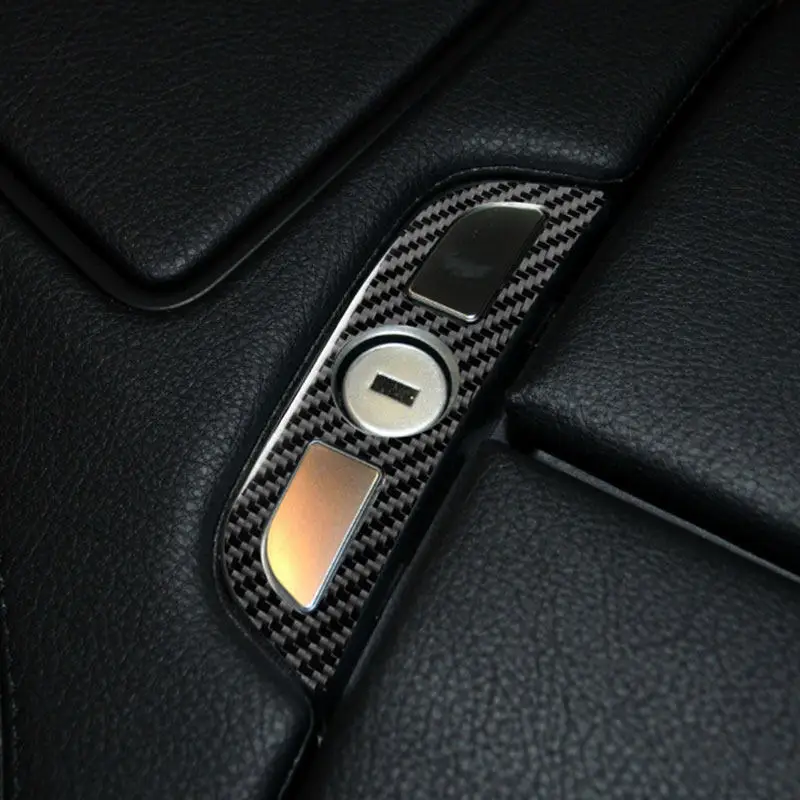 Soft Carbon Fiber Car Accessories Centre Armrest Box Buttons Trim Sticker For BMW 6 Series M Sport M6 F12 F13 F06 2011-2018