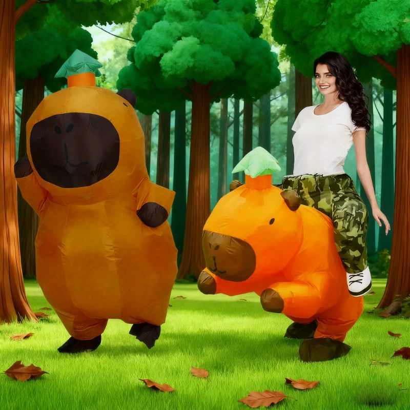 

Capybara Inflatable Costume Inflatable capybara jumpsuit Riding Capybara inflatable Suit Christmas Carnival holiday dress up