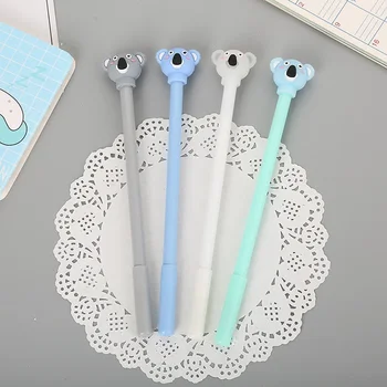 40pcs Creative cartoon Koala neutral pen cute learning stationery silicone head water office signature pen