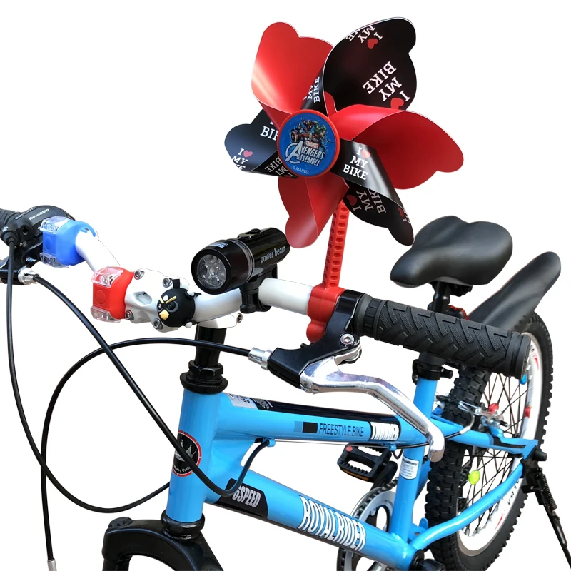 

Children's Mountain Bike Windmill Strer Single Bike Rotating Windmill Child Car Horn Warning Light Full Set Accories
