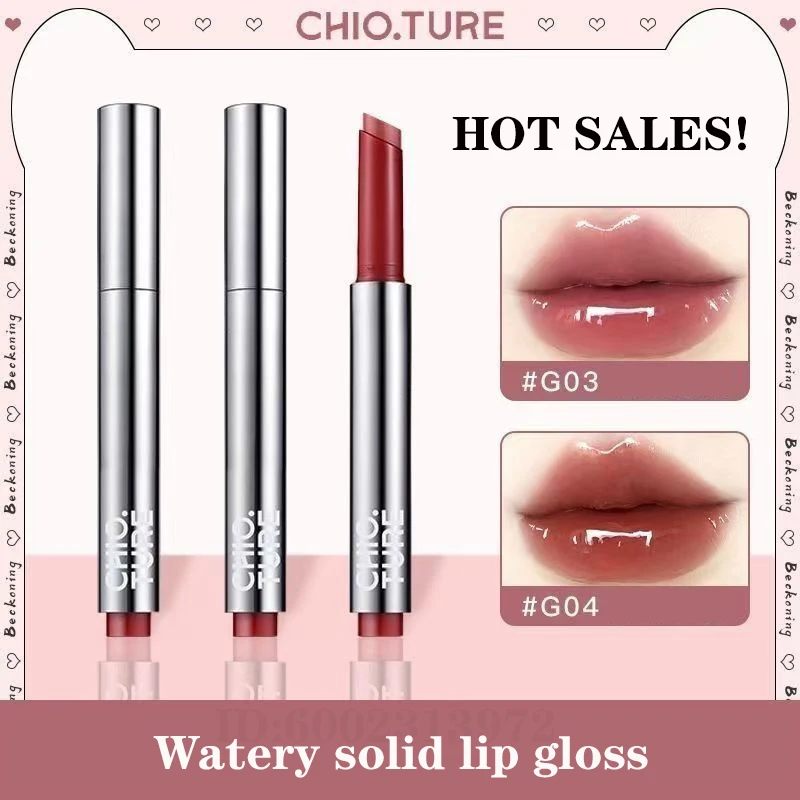 

CHIOTURE Твердый блеск для губ Пресс Водянистая глянцевая глазурь для губ Губная помада Стойкое увлажняющее пятно для губ Невыцветающие линии губ Макияж Горячий