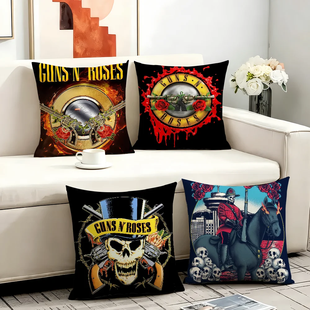 Band-GUN GS N-N R-ROSES cushion cover Anti-dustmite Sofa Cushion Decorative Office Cover Lounge Area Indoor & Outdoor Use