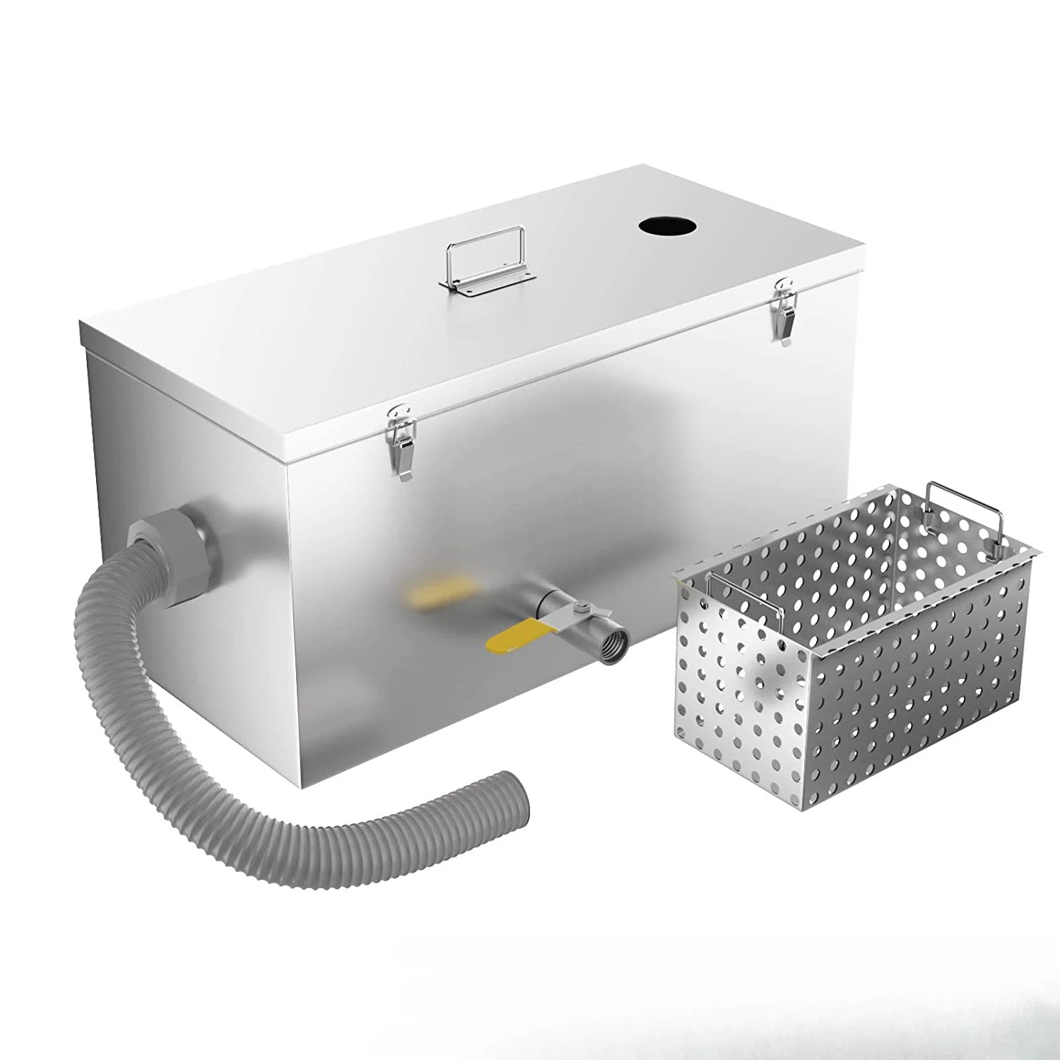 Kitchen catering stainless steel grease trap, sewage treatment equipment, oil and water separator