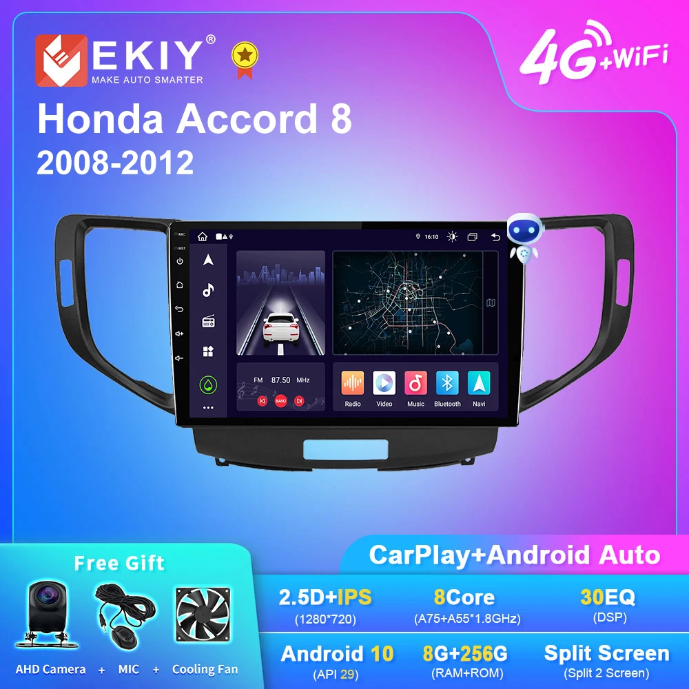 

EKIY X7 DSP Android Car Radio For Honda Accord 8 2008-2012 Stereo Multimedia Video Player Auto Navigation GPS 2din DVD Head Unit