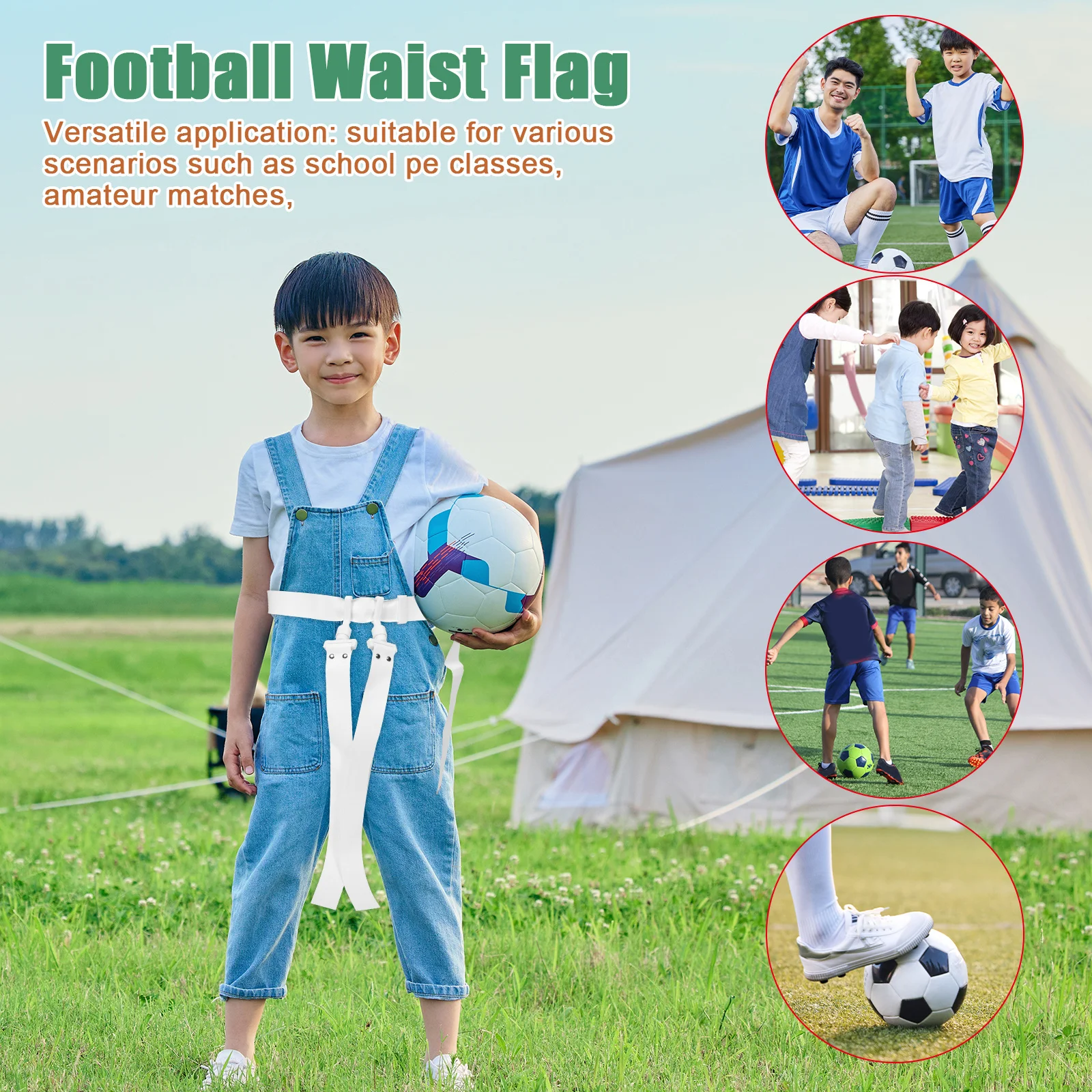 두꺼운 조절 가능한 미식축구 허리 플래그 벨트 내구성 높은 럭비 훈련 플래그 풋볼 액세서리 청소년 학생용 필드