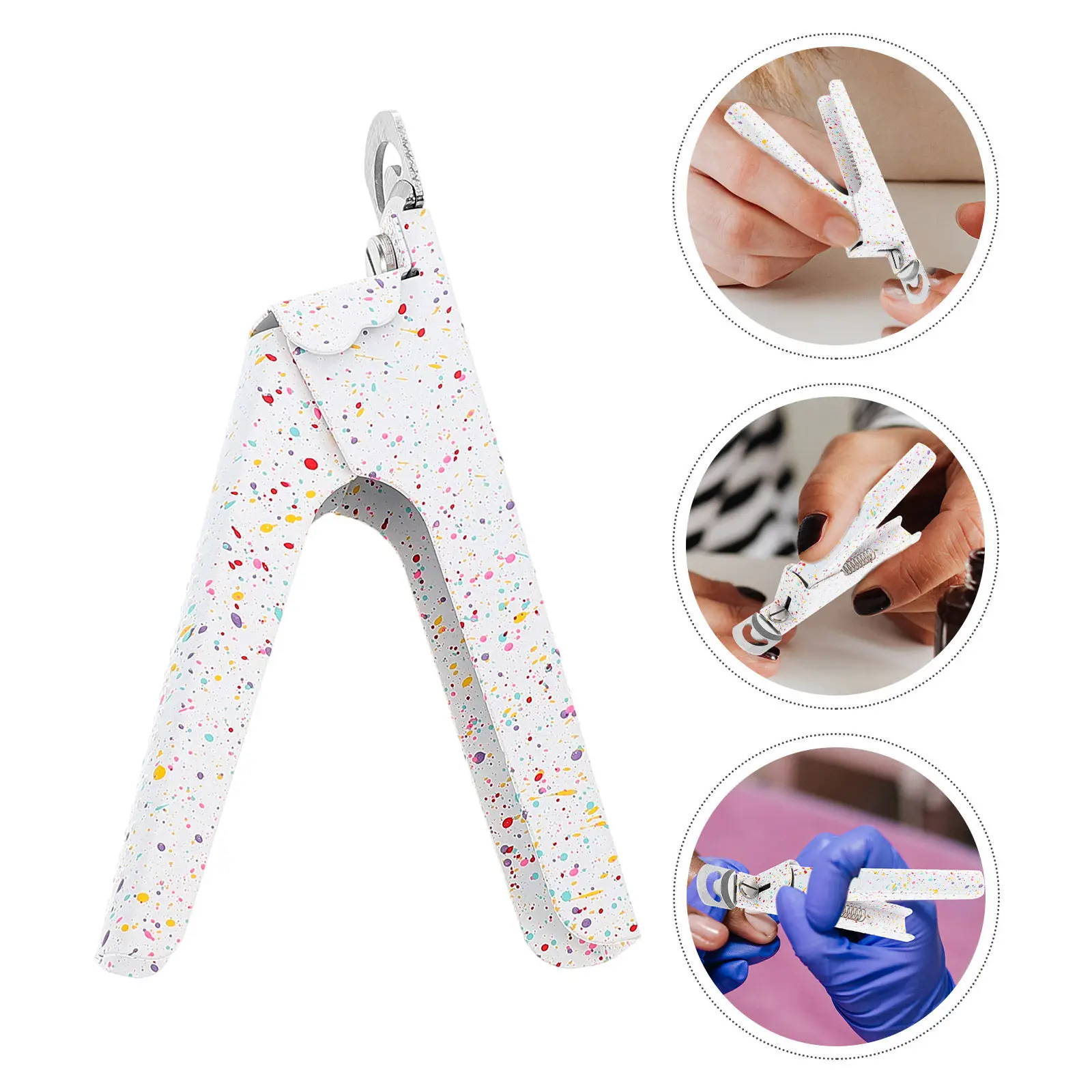 

Stainless Steel Nail Clippers U Shaped Flat Portable Professional Nail Trimmer for Thick Toenails French Manicure DIY Tool