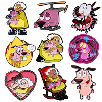 Funny Dog Enamel Pin Brooches For Women Lapel Pins Badge on Backpack Costume Accessories Fashion Jewelry Gifts for Friends