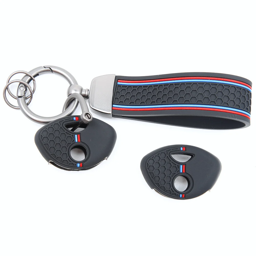 For BMW K1200R R1200RT K1300R S1000RR F650GS F800GS F800ST Silicone Remote Fob Holder Wrist Strap Holder Scratch Resistant